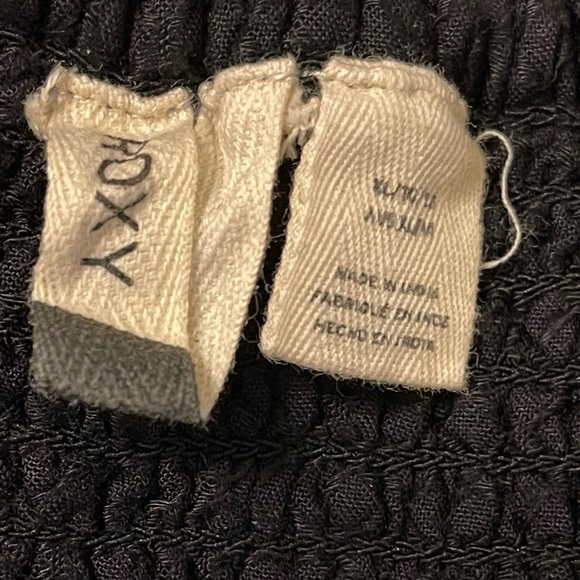 ❤️ Roxy ‘New Silver Light’ Black Textured Mini Dress - Picture 9 of 12